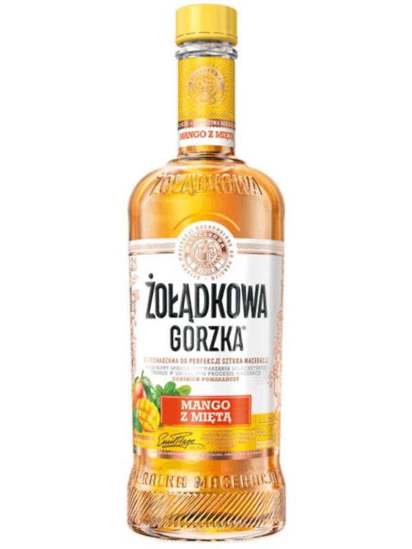 Żołądkowa Gorzka Mango z Miętą 25% 0,5L (1)