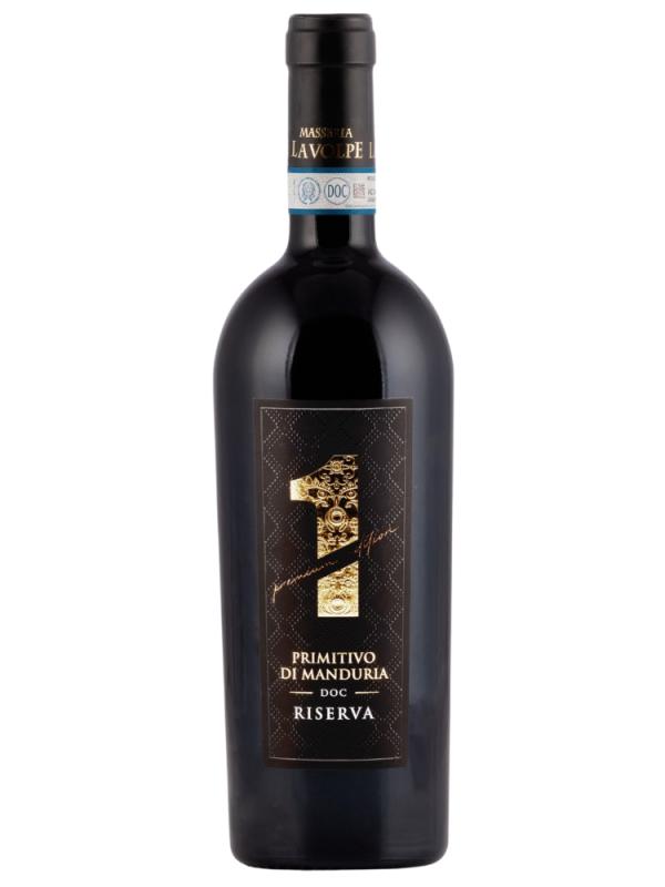 Wino La Volpe Uno 1 Primitivo di Manduria DOC Riserva Premium 15% 0,75L (1)