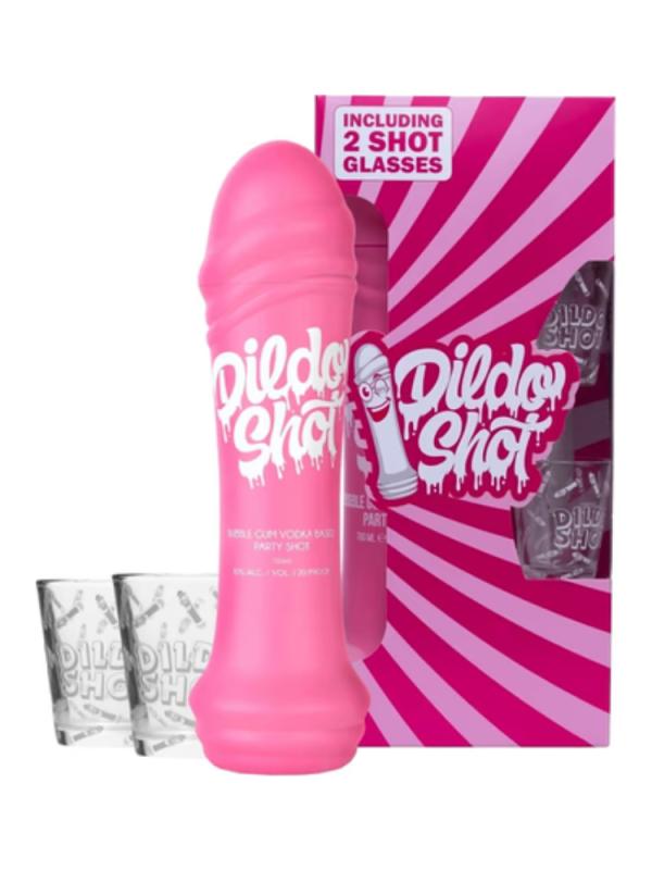Zabawny zestaw prezentowy DILDO SHOT Z DWOMA KIELISZKAMI,  wyjątkowy prezent, zabawny alkohol. (1)
