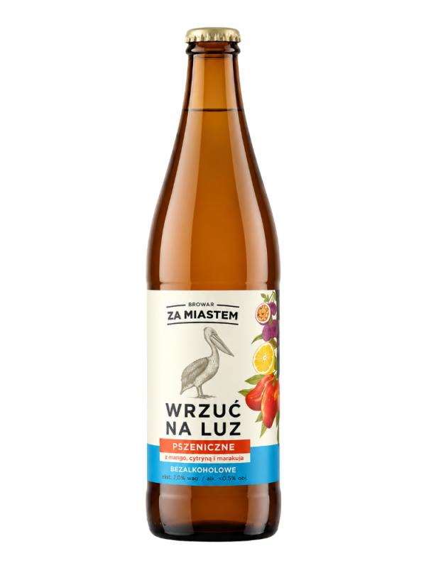 Orzeźwiające bezalkoholowe piwo pszeniczne z mango, cytryną i marakują (1)
