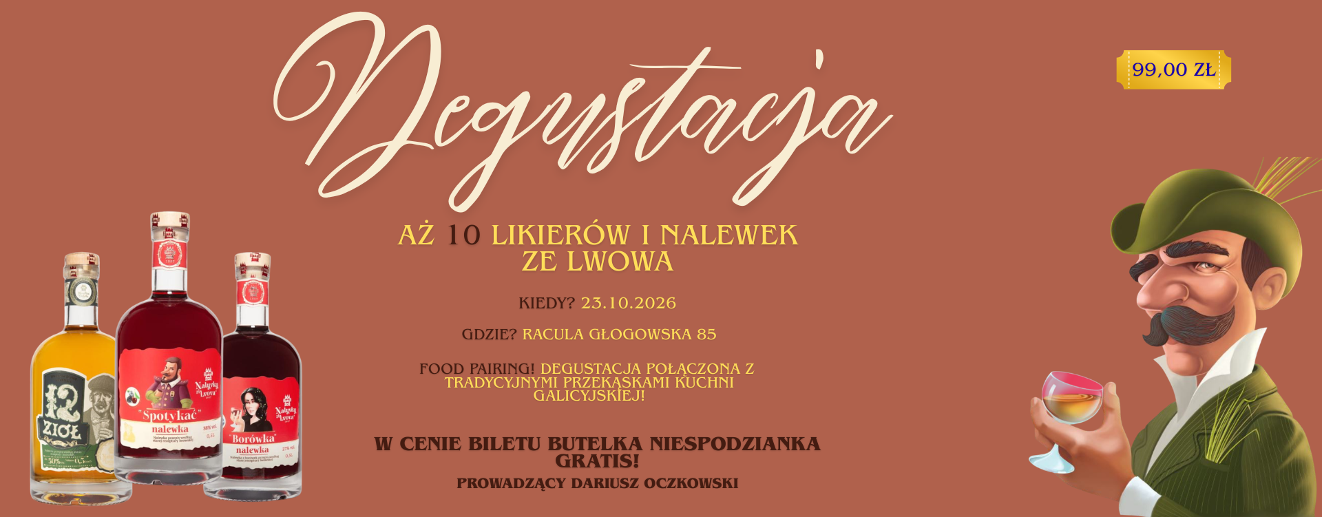 baner degustacja Nalewki ze Lwowa