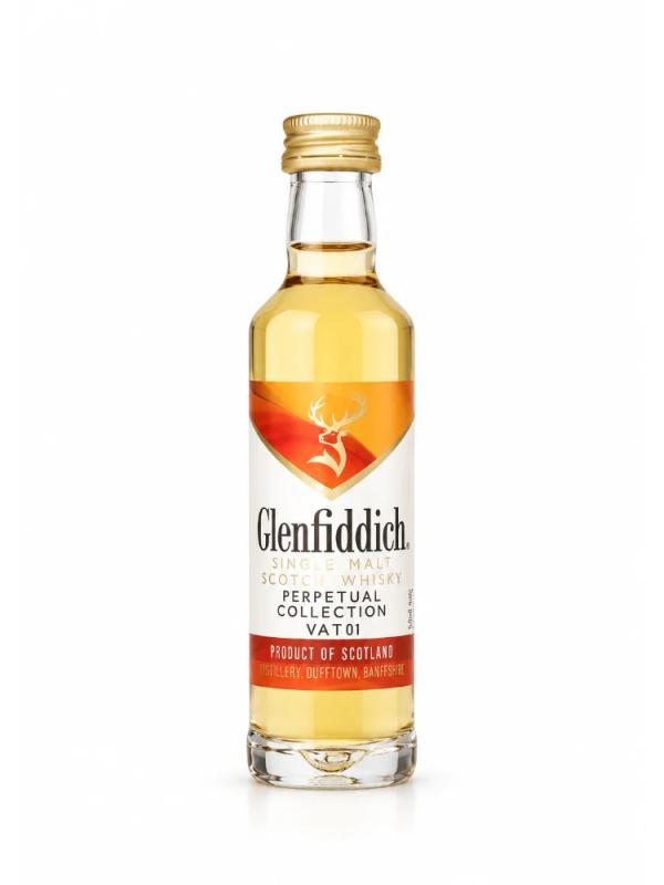 WHISKY GLENFIDDICH PERPETUAL VAT 01 40% 0,05L MINIATURKA (1)
