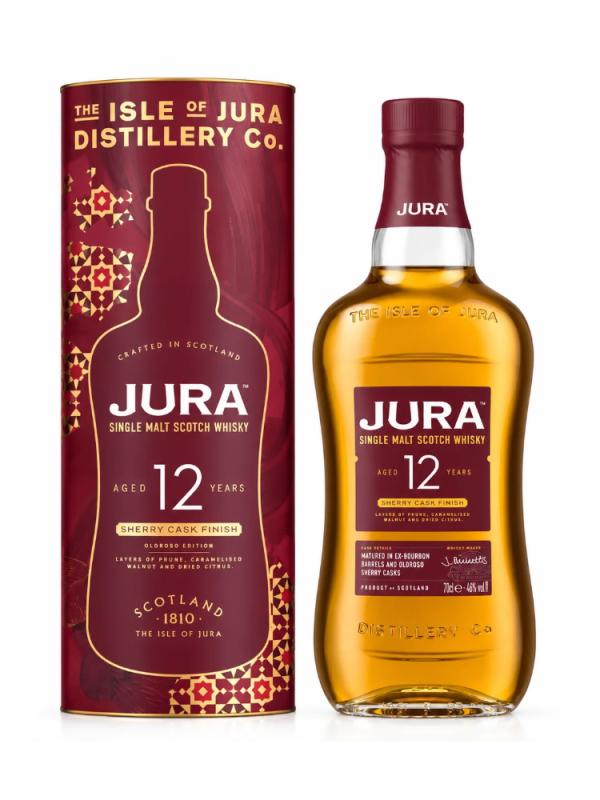 WHISKY JURA 12 YEAR OLD OLOROSO 0,7L 46% (1)