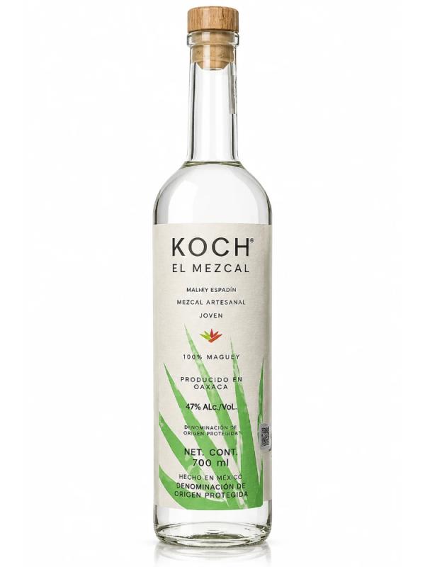 MEZCAL KOCH JOVEN ARTESANAL 100% MAGUEY ESPADIN 47% 0,7L autentyczny, rzemieślniczy mezcal z agawy Espadín z Oaxaca (1)