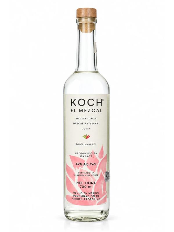 MEZCAL KOCH JOVEN ARTESANAL 100% MAGUEY TOBALA 47% 0,7L ekskluzywny, rzemieślniczy mezcal z dzikiej agawy z regionu Oaxaca (1)