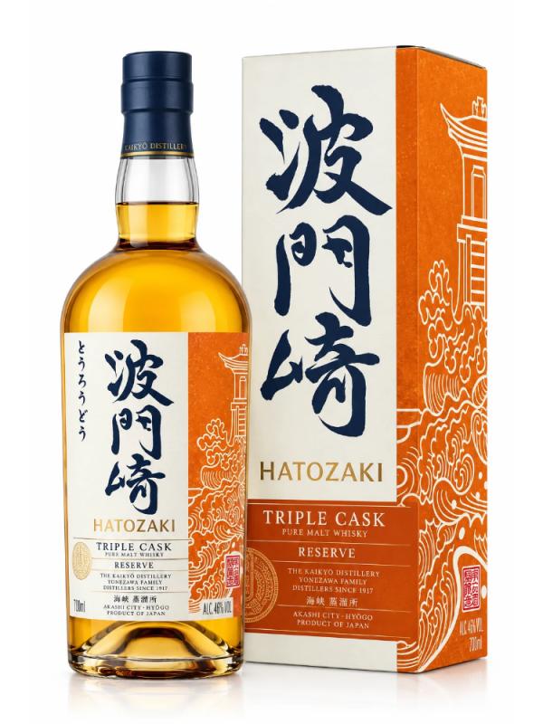 WHISKY HATOZAKI TRIPLE CASK RESERVE 46% 0,7L W OPAKOWANIU JAPONIA (1)
