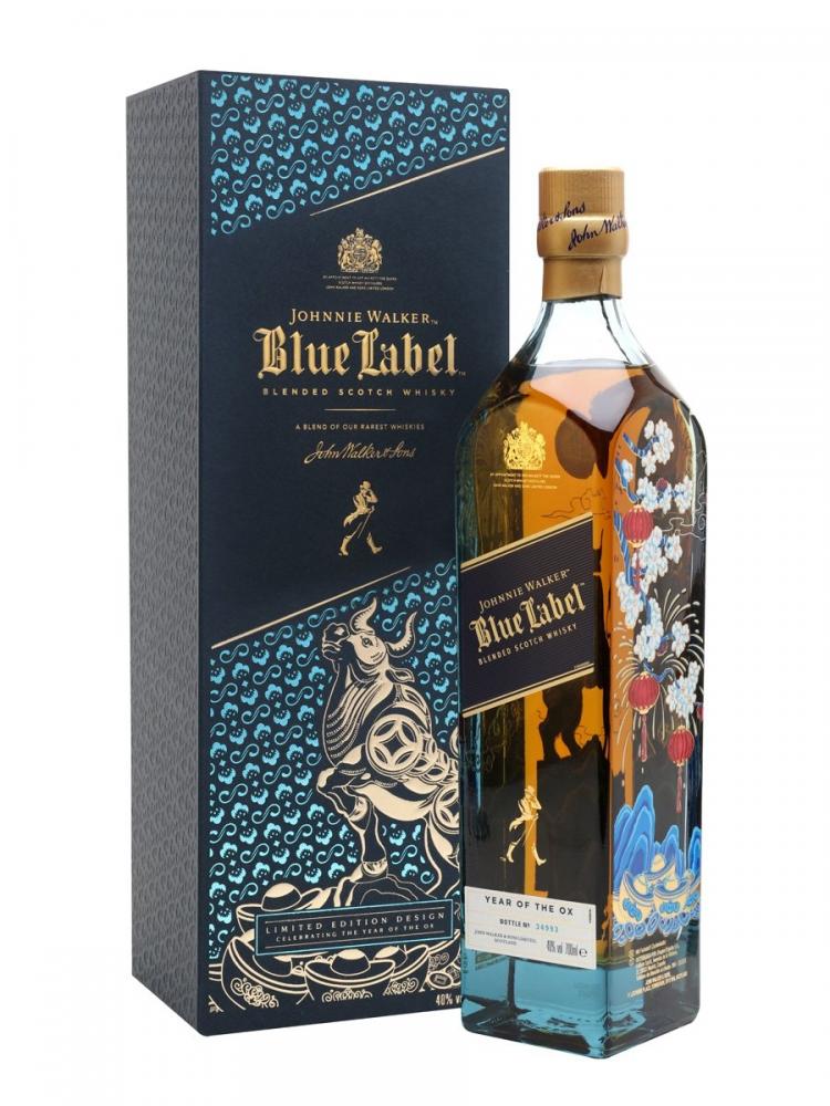 WHISKY JOHNNIE WALKER BLUE LABEL YEAR OF OX 40 0,7L ROK BYKA cena, whiskey sklep online