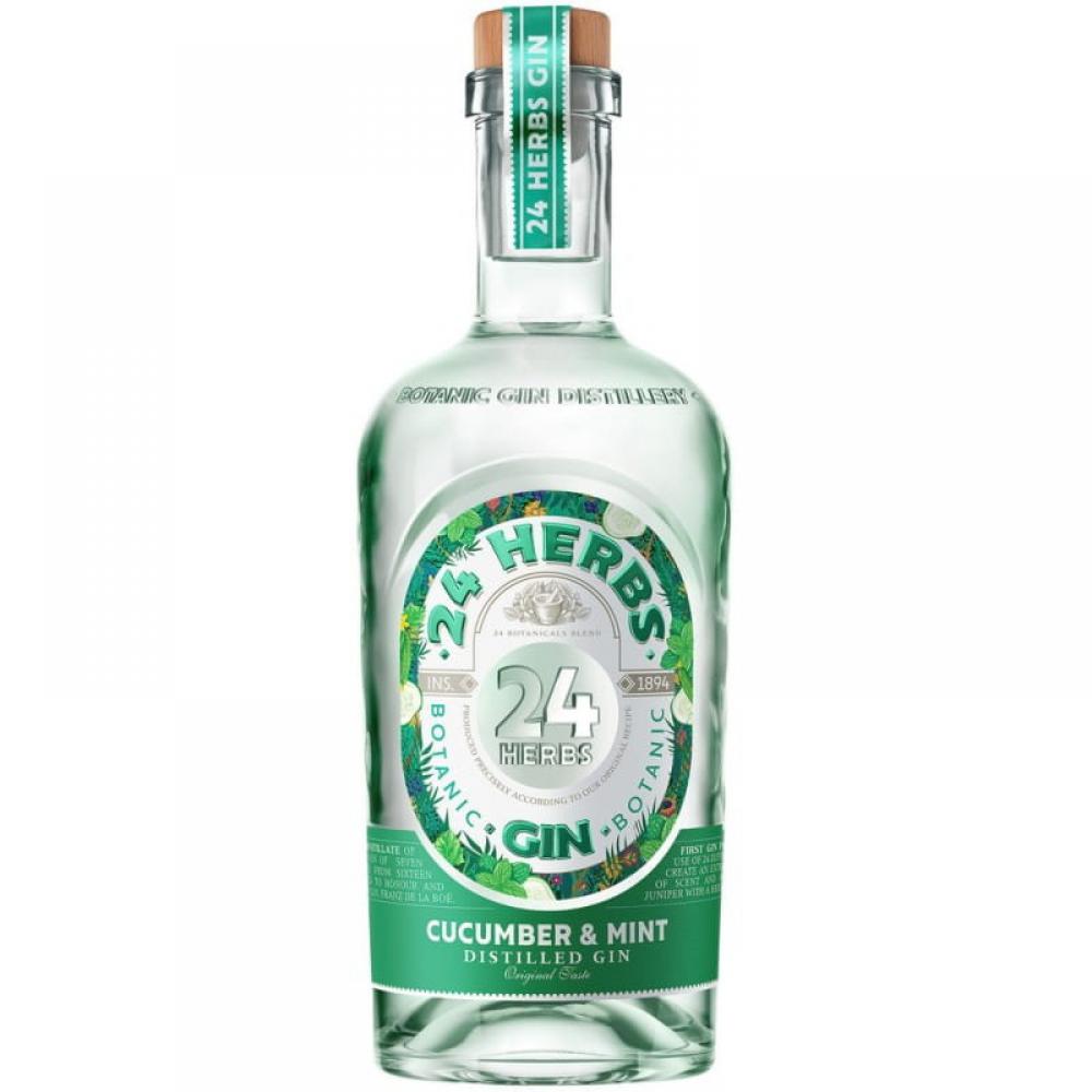 Gin 24 Herbs Botanic Cucumber Mint 0,7l 40 alkoholeswiata24