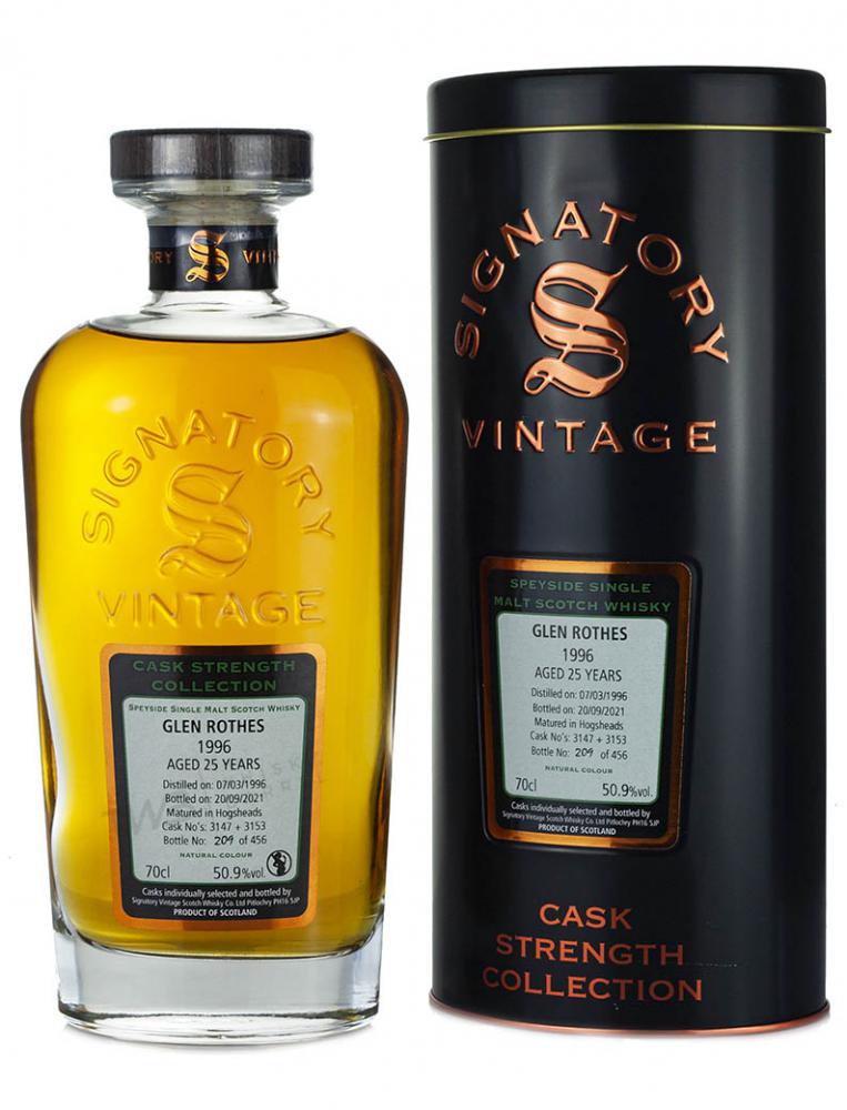 Whisky Glenrothes Signatory Vintage 25 YO (D.1996, B.2021) 0,7l 50,9