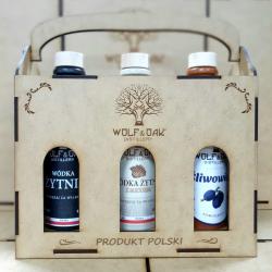 WÓDKA  WOLF & OAK ŚLIWOWICA /ŻYTNIA/Z MIODEM 3 X 0,2L