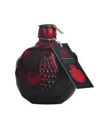 Wino 365 Pomegranate o orzeźwiającym smaku granatu. Czerwone, półsłodkie  w pojemności 0,75l i mocy 12% ABV w karafce w kształcie owocu granat. 