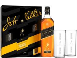 Whisky Johnnie Walker Black 0,7l + 2 szklanki