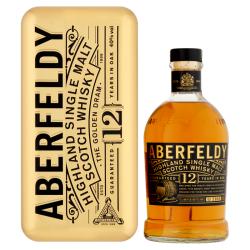 Whisky Aberfeldy 12yo single malt Gold puszka złota