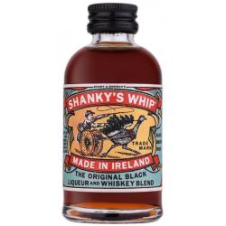 Shanky's Whip Black Liqueur and Whiskey Irish miniaturka 50ml 33%