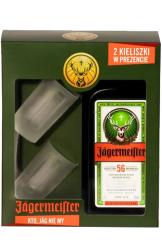 Jagermeister z dwoma kieliszkami 0,7l 35% 2 kieliszki