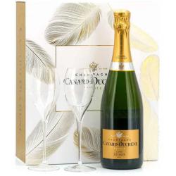 Szampan CanardDuchene Cuvee Leonie Brut 0,75L 12% + 2 Kieliszki 