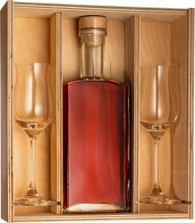 Brandy Set Hann Bottle Marquis de Villard + 2 Kieliszki 0,5L 40%