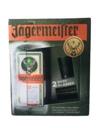 Obrazek dla: Jagermeister z dwoma kieliszkami 0,7l 35% 2 kieliszki