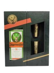 Obrazek dla: Likier Jagermeister 0,7l 35% karton + kieliszki metalowe