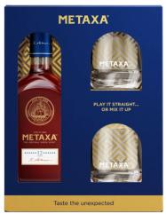 Obrazek dla: Metaxa 12* 0,7l + 2 szklanki 40% Grecja