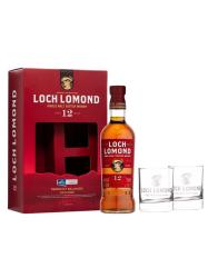 Obrazek dla: Whisky Loch Lomond 12YO Single Malt 46% 0,7L w zestawie z dwoma szklankami