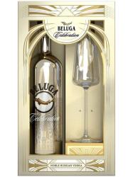 Obrazek dla: Zestaw prezentowy z kieliszkiem, wódka Beluga Celebration Gift Set, zestaw do degustacji, zestaw prezentowy.