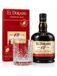 Obrazek dla: RUM EL DORADO 12YO 40% 0,7L + SZKLANKA GUYANA